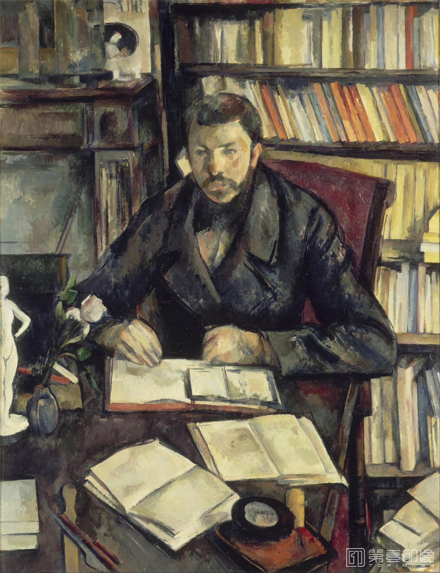 油画-巴黎奥赛博物馆-Paul Cézanne-Gustave Geoffroy-168